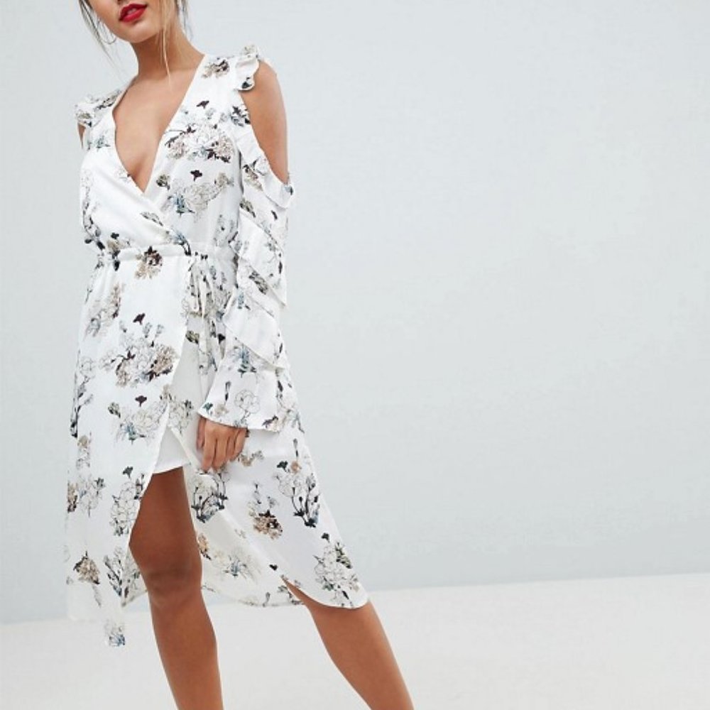 Missguided Floral Dress, Siize 8